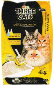 Three Cats Areia Sanitária