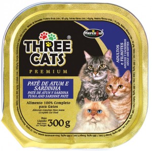 Three Cats Premium Patê de Atum e Sardinha