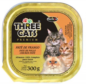 Three Cats Premium Patê de Frango