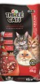 Three Cats Premium Carne Fresca e Leite