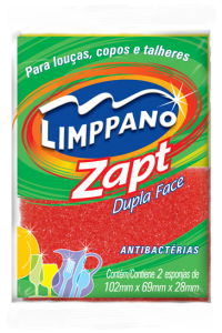 Esponja Zapt Dupla Face 10,2cm X 6,9cm X 2,8cm